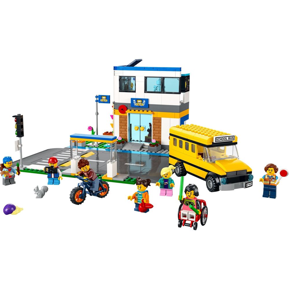 LEGO City Schule mit Schulbus 60329