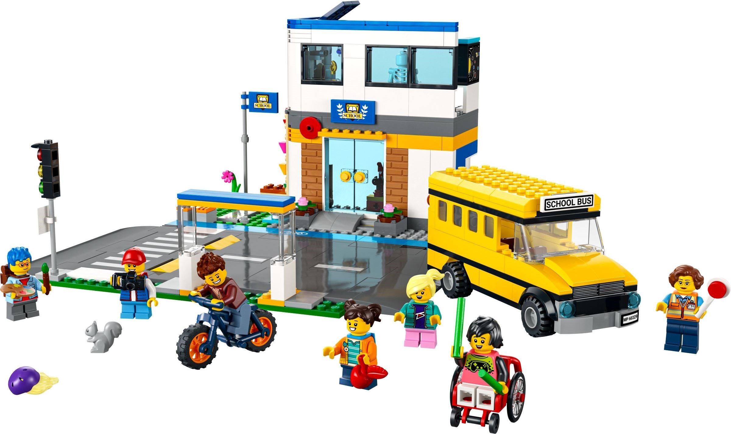LEGO City Schule mit Schulbus 60329