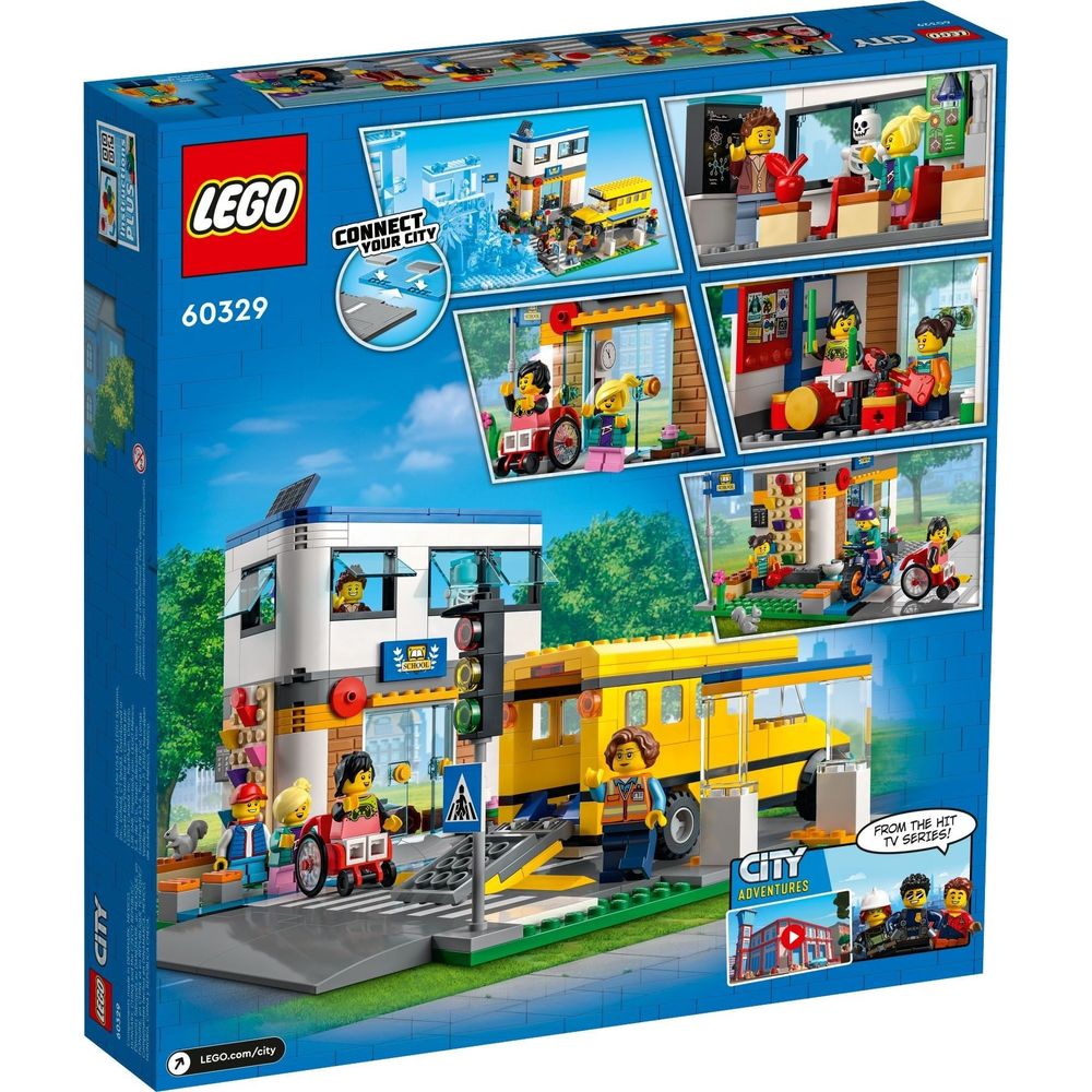 LEGO City Schule mit Schulbus 60329