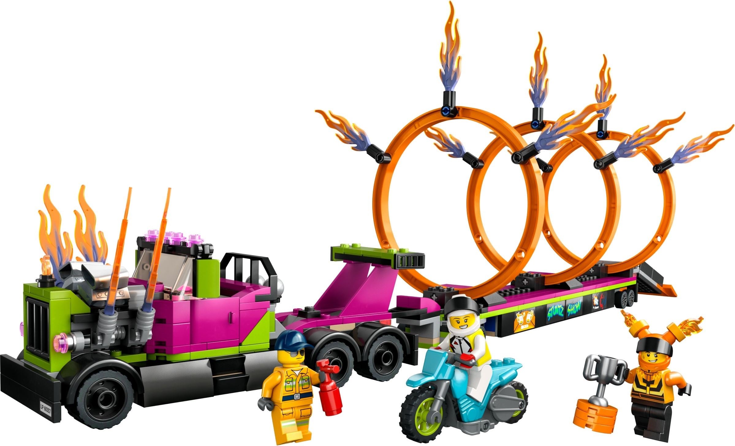 LEGO City Stunttruck mit Feuerreifen-Challenge 60357