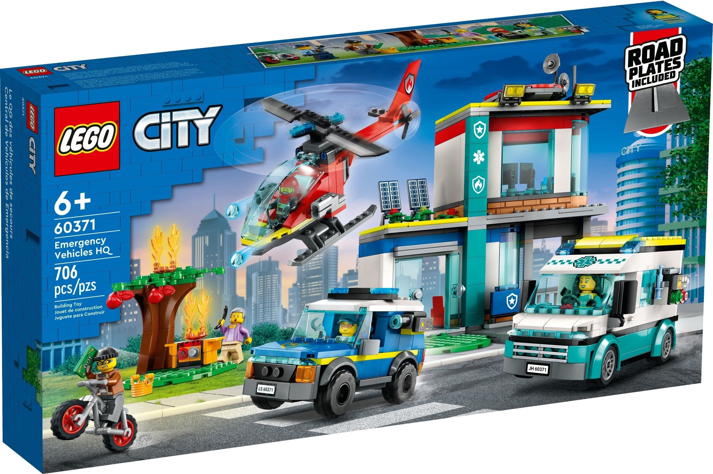 LEGO City Hauptquartier Rettungsfahrzeuge 60371
