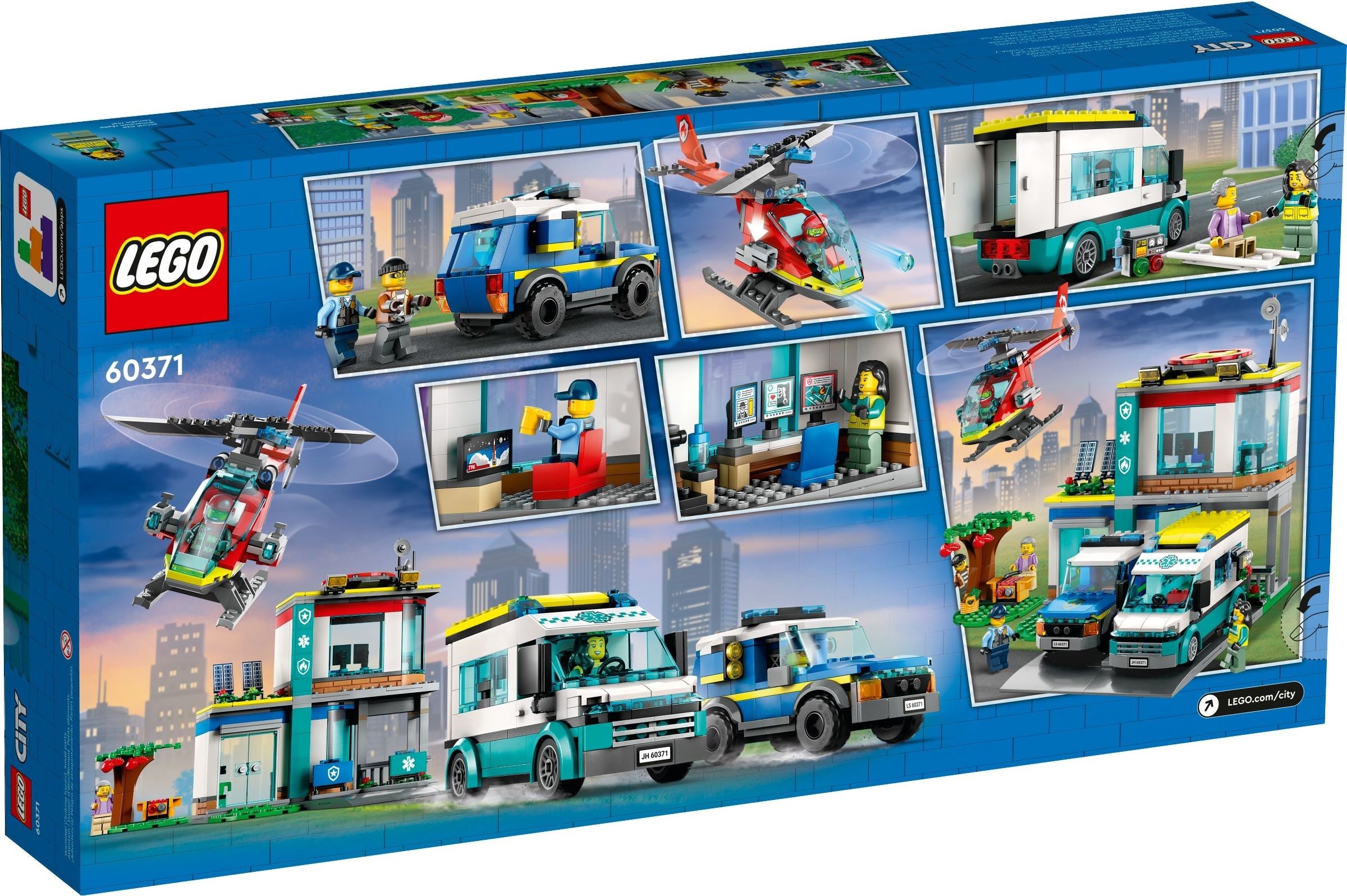 LEGO City Hauptquartier Rettungsfahrzeuge 60371