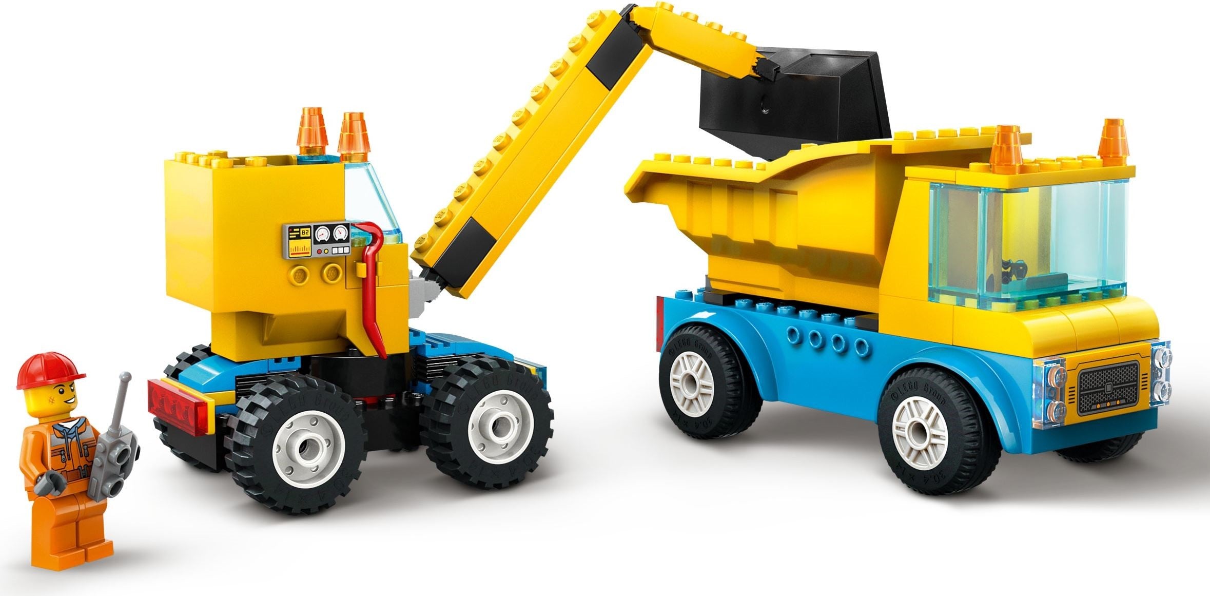 LEGO City Baufahrzeuge und Kran mit Abrissbirne 60391