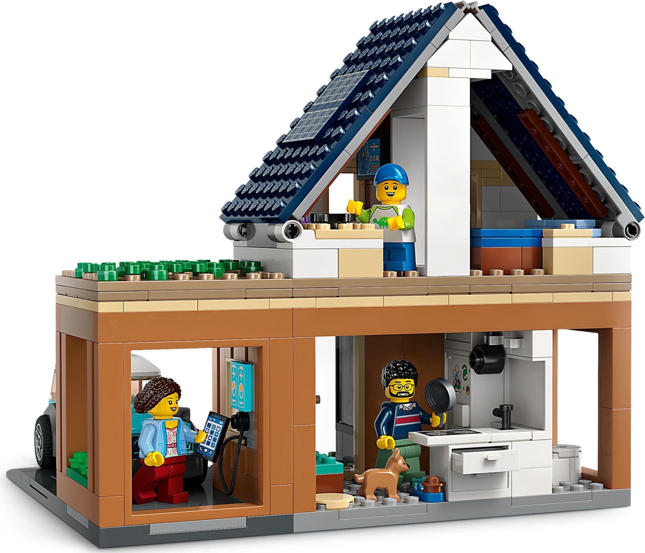 LEGO City Familienhaus mit Elektroauto 60398