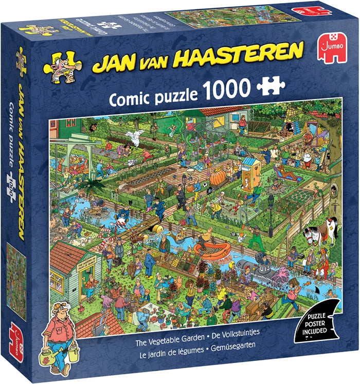 Puzzle Jan van Haasteren Gemüsegarten 1000 Teile, 68x49 cm, ab 12 Jahren