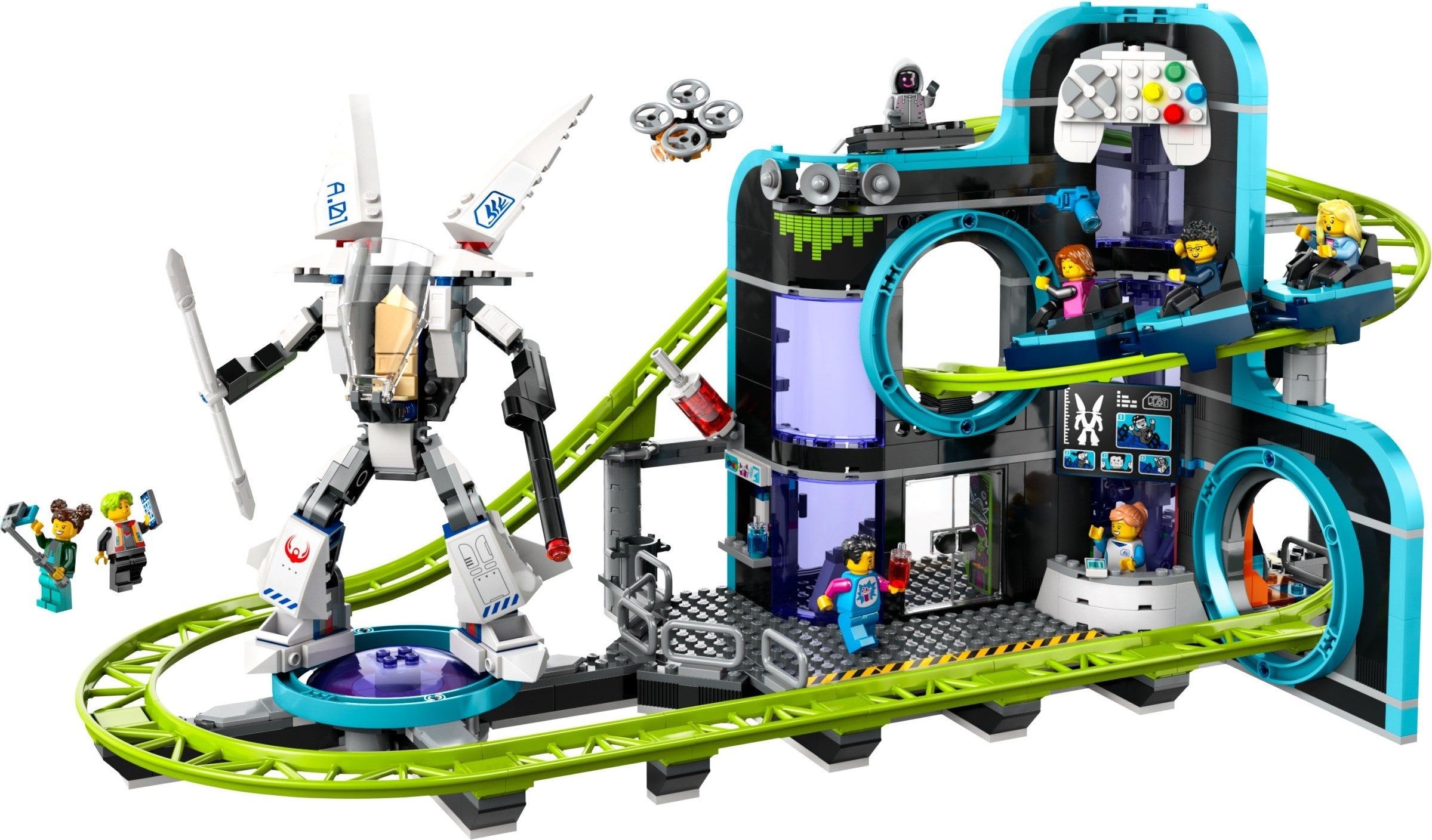 LEGO City Achterbahn mit Roboter-Mech 60421