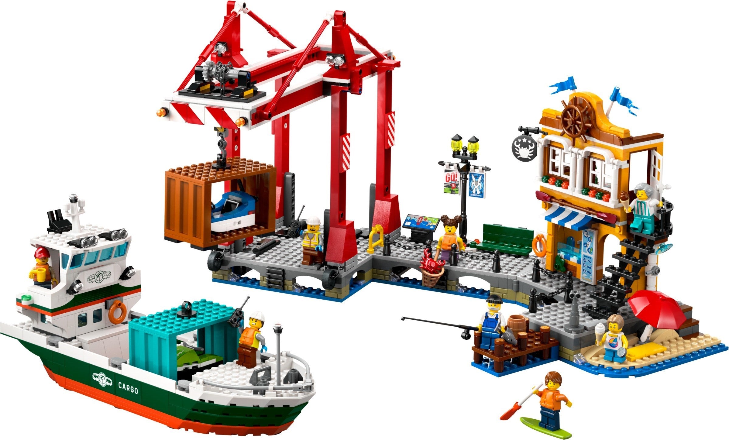 LEGO City Hafen mit Frachtschiff 60422