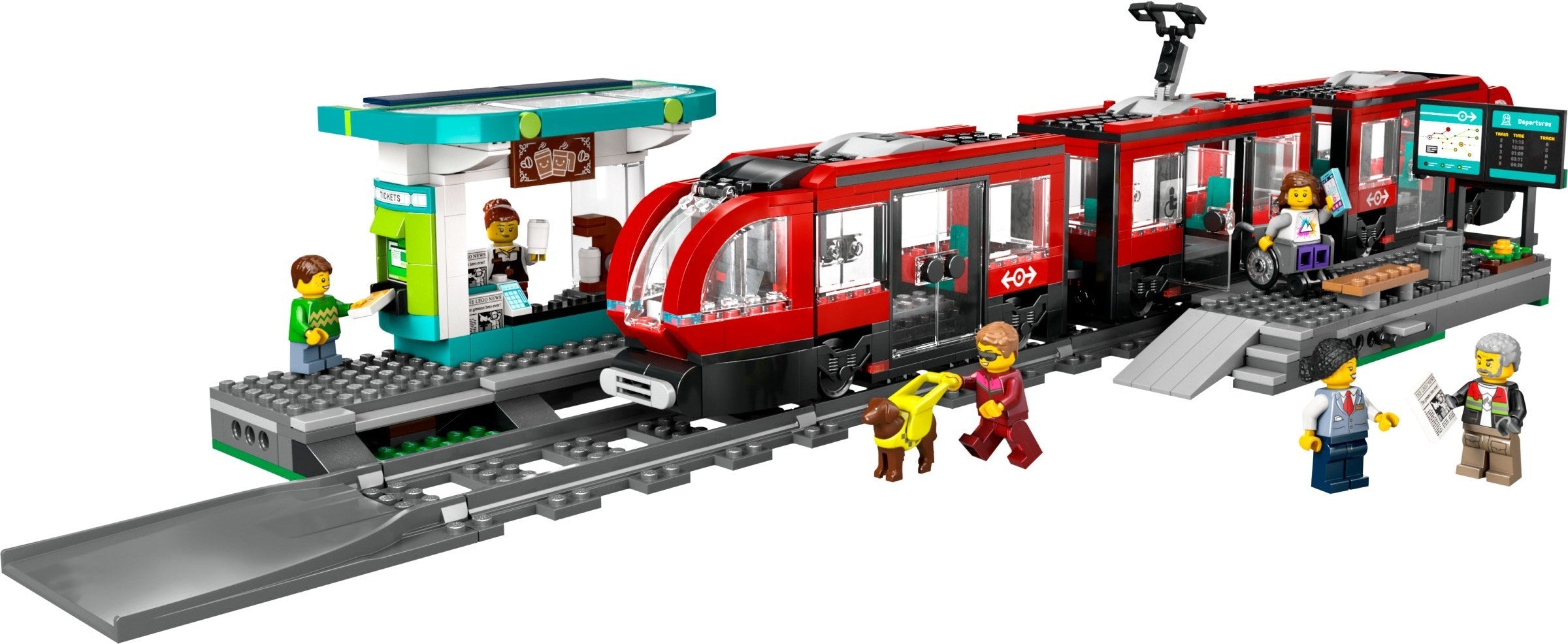 LEGO City Strassenbahn mit Haltestelle 60423
