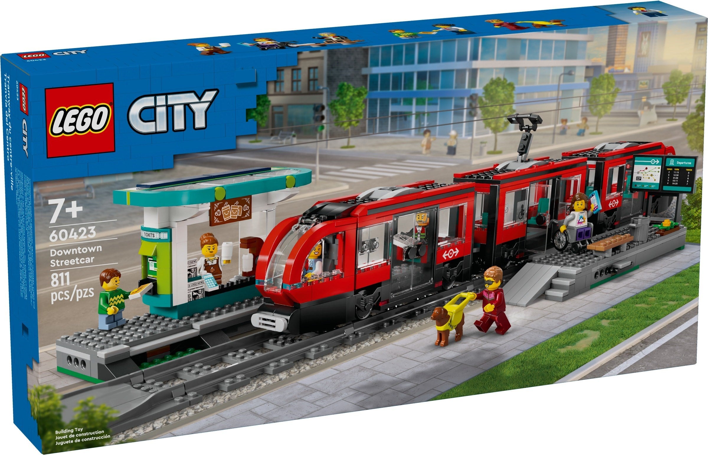 LEGO City Strassenbahn mit Haltestelle 60423