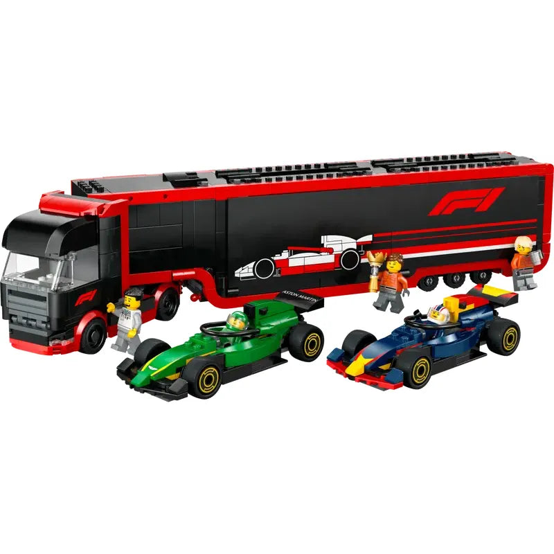LEGO City F1 Transporter mit RB20 & AMR24 F1 Rennautos 60445
