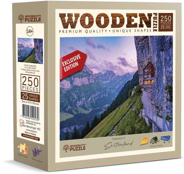 Wooden City Puzzle Holz L CH Aescher