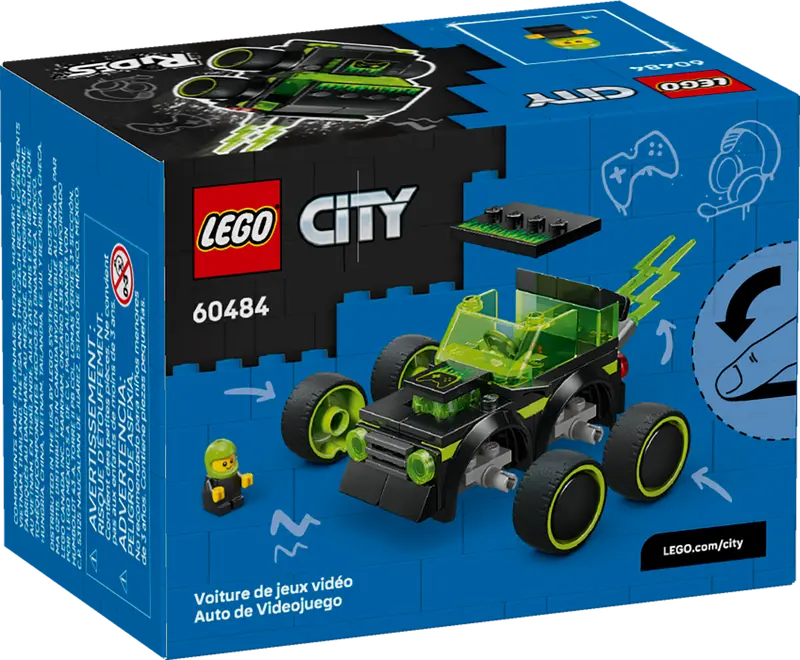 LEGO City Coole Flitzer – Gaming-Rennauto 60484