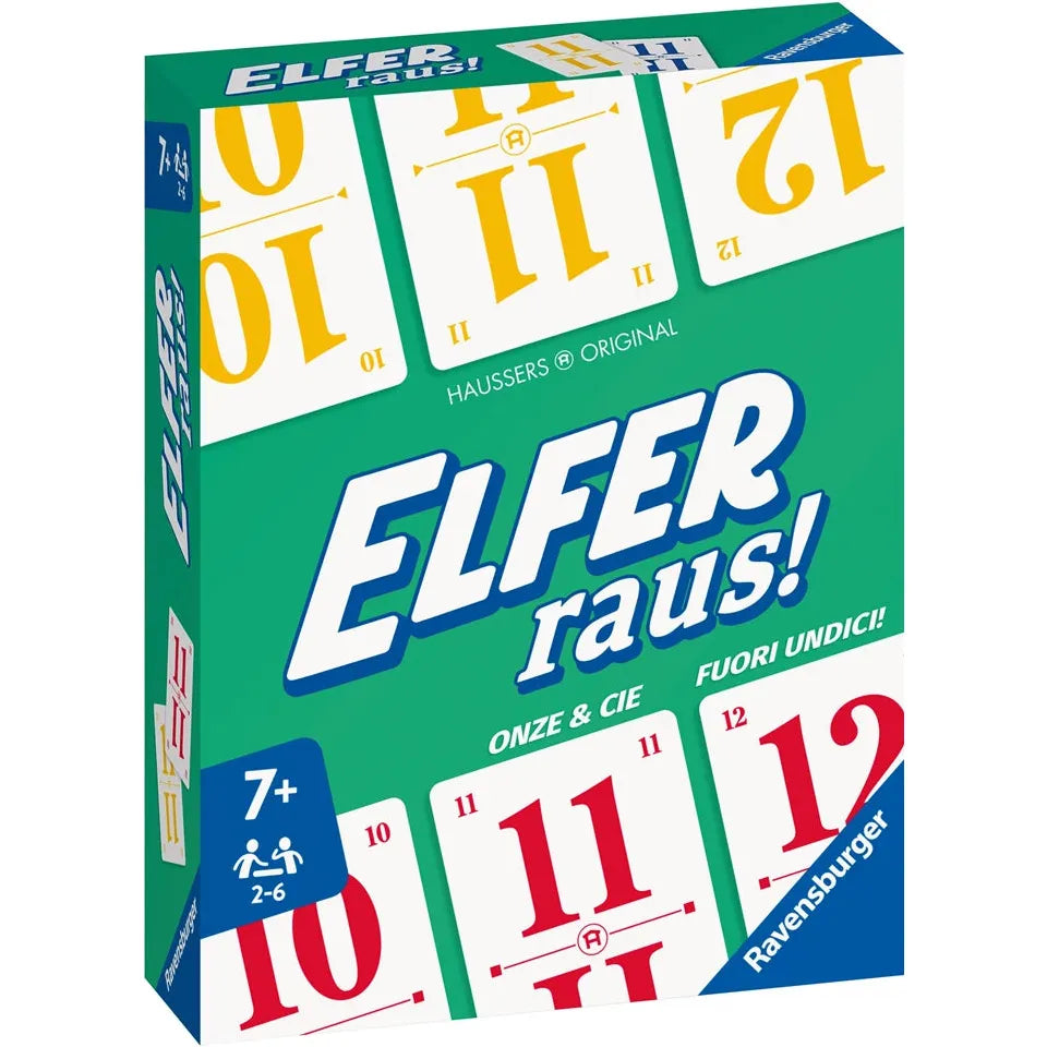 Elfer raus! d/f/i ab 7 Jahren, 2-6 Spieler, unterhaltsames Kartenspiel