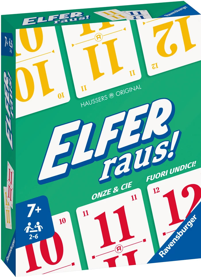 Elfer raus! d/f/i ab 7 Jahren, 2-6 Spieler, unterhaltsames Kartenspiel