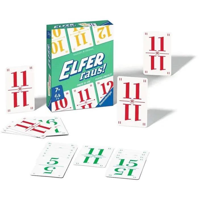 Elfer raus! d/f/i ab 7 Jahren, 2-6 Spieler, unterhaltsames Kartenspiel