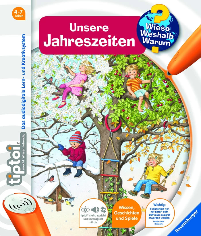 Tiptoi Buch Jahreszeiten, d Wieso? Weshalb? Warum?, 16 Seiten, ab 4 J., ohne Stift