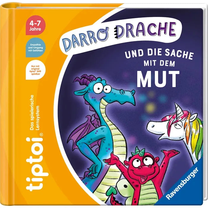 Tiptoi Buch Darro Drache, d Die Sache mit dem Mut, 16 Seiten, ab 4 Jahren, ohne Stift
