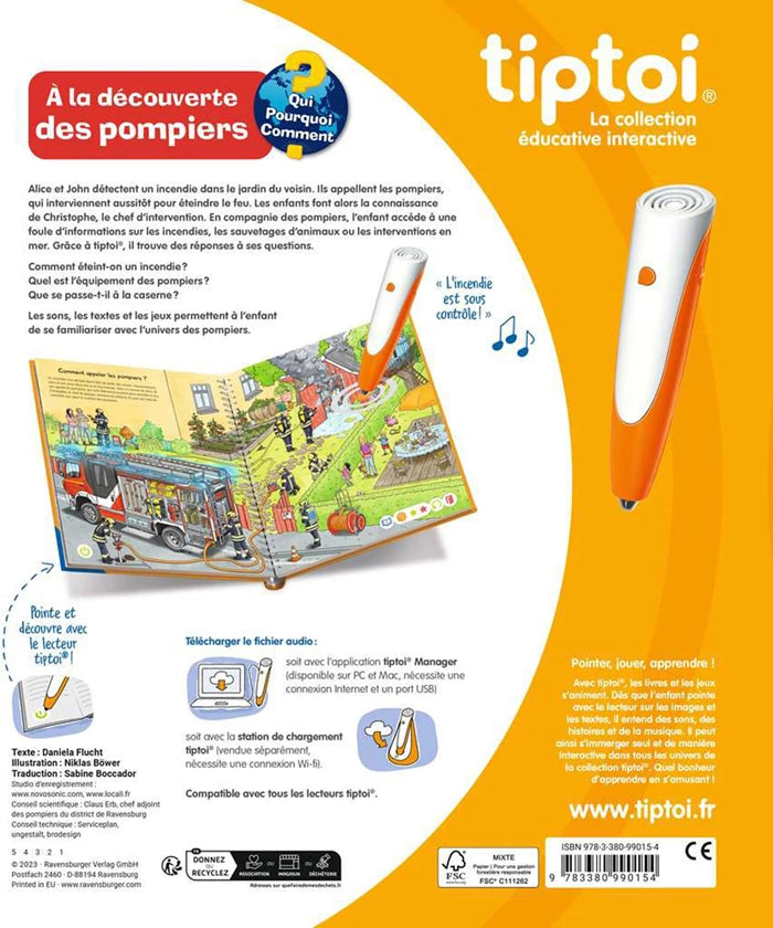 Tiptoi livre Pompiers, f französische Version