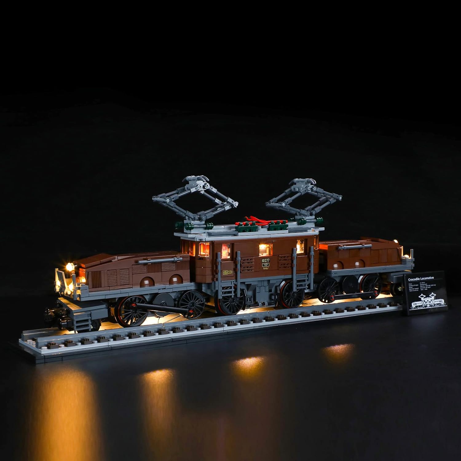 Light My Bricks LED-Licht-Set für LEGO® Lokomotive «Krokodil» 10277