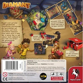 Pegasus Diamant, d ab 8 Jahren, 3-8 Spieler, Edelsteine sammeln