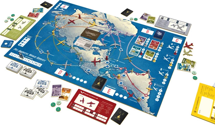 Funko Games Pan Am The Game, d ab 12 Jahren, 2-4 Spieler, gründe deine eigenen Airline