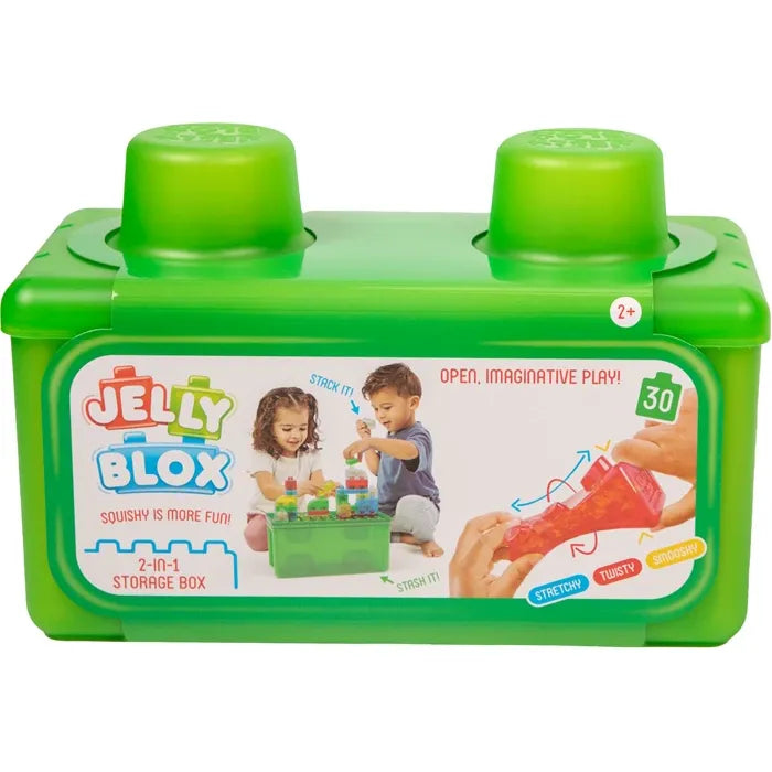 Jelly Blox 2 in 1 Storage Box Bauspielzeug, 30 Elemente, Spielbox, ab 2 Jahren