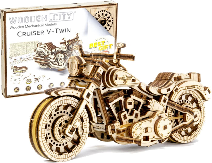 Wooden City 3D Cruiser V-Twin