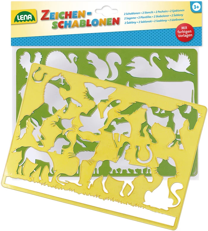 Zeichenschablonen Pferde und Katzen
