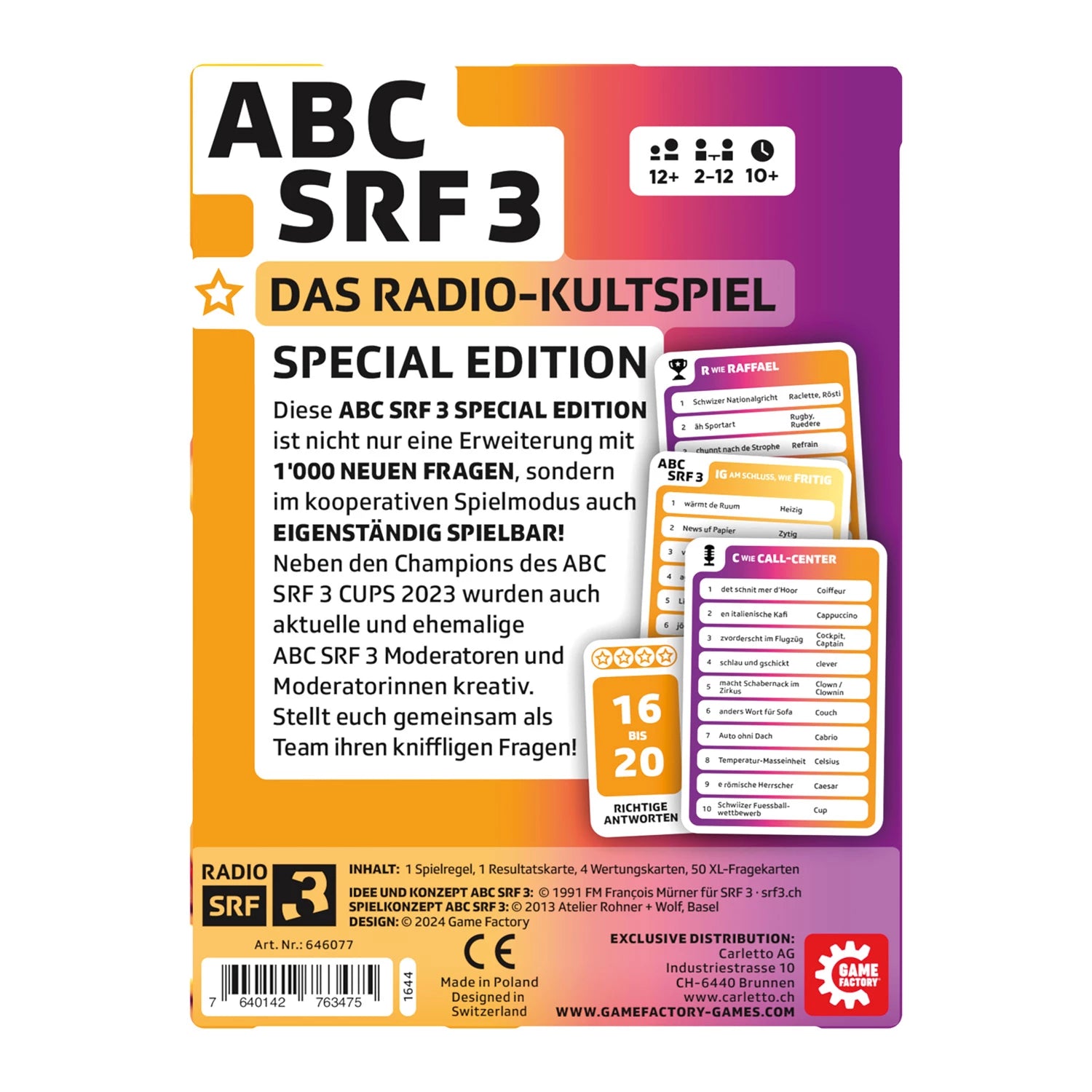 Game Factory ABC SRF3 Special Edition