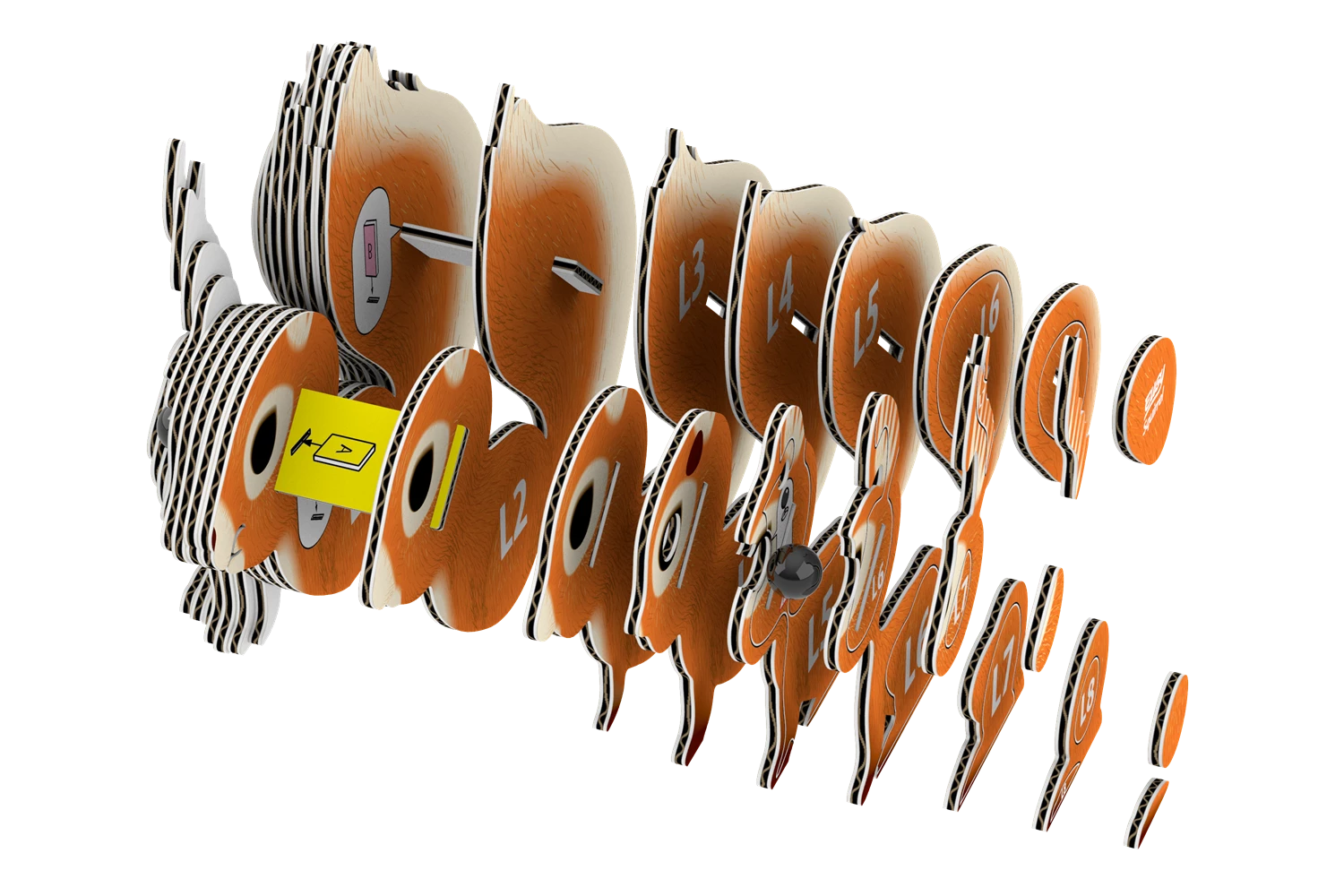 3D Bastelset Eichhörnchen