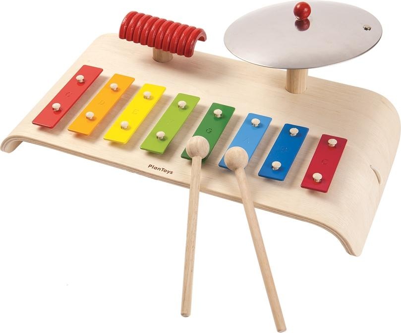 Musik-Trio Xylophon/Becken/Guiro
