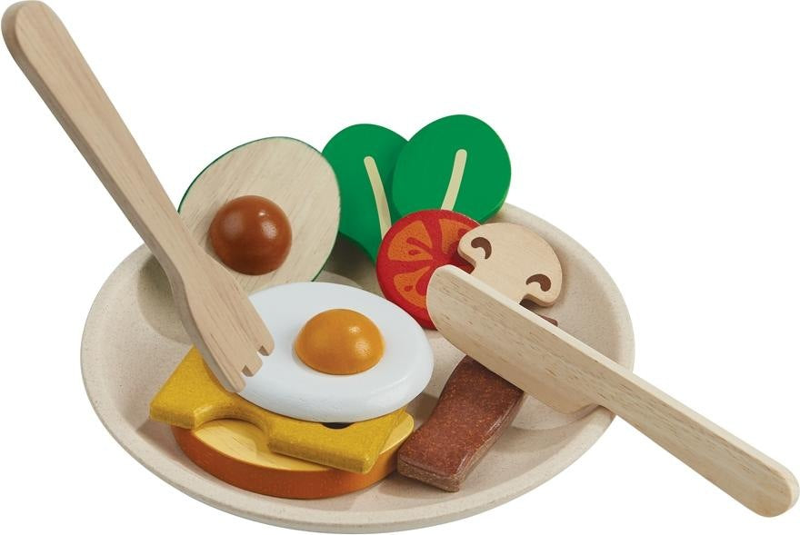 Frühstück auf Teller
