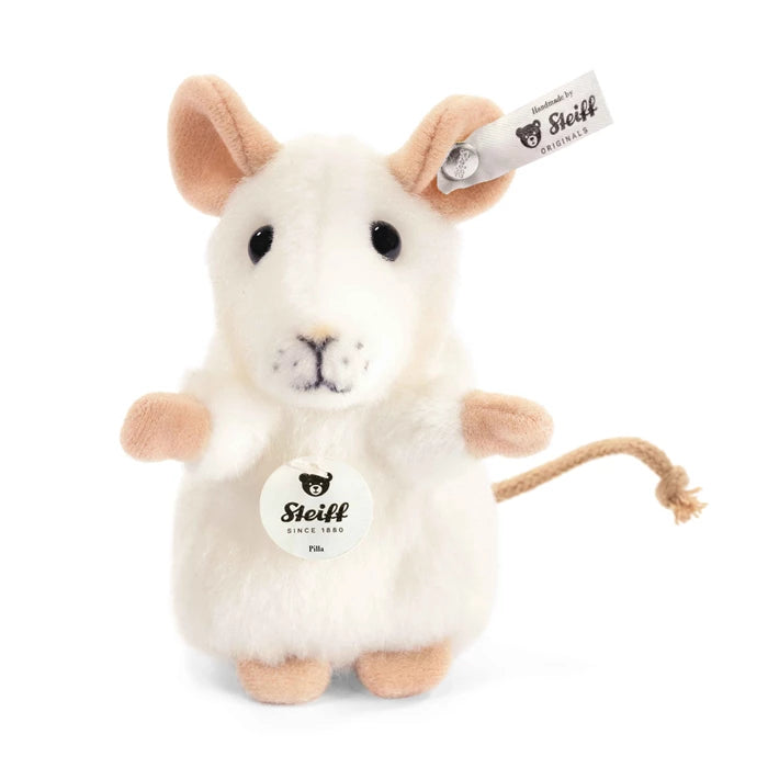 Steiff Pilla Maus weiss 10cm