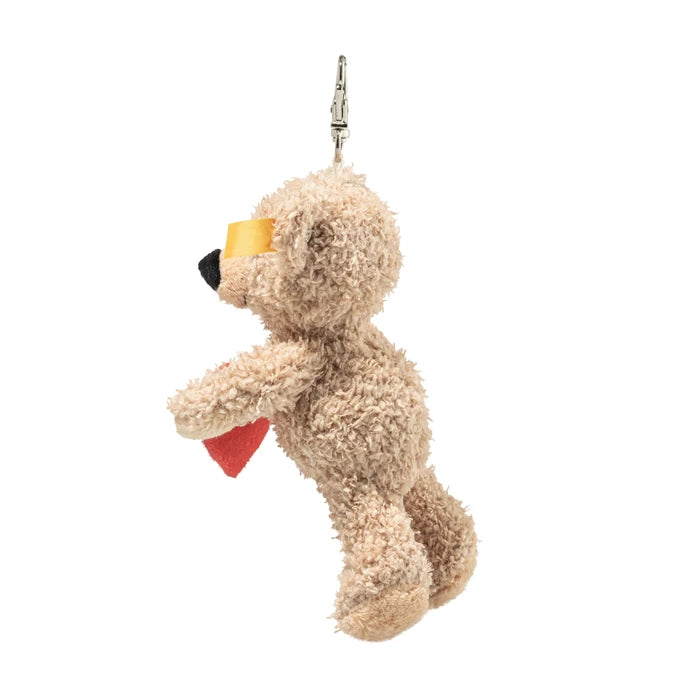 Pendentif ours en peluche Steiff Fynn – Beige Amour 12 cm