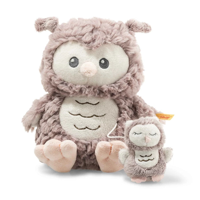Steiff Ollie Eule Spieluhr beige 21cm