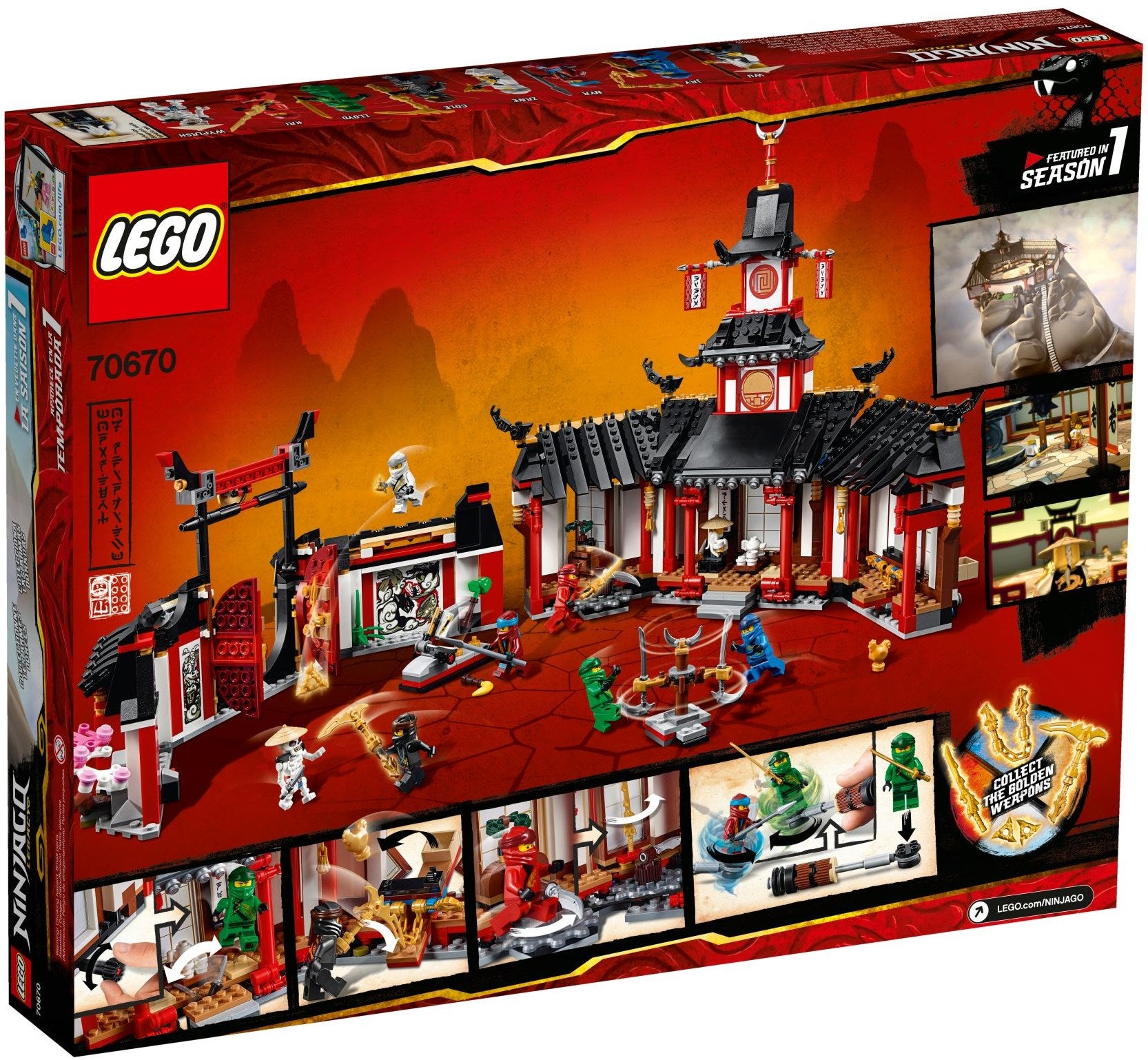 LEGO Ninjago Kloster des Spinjitzu 70670