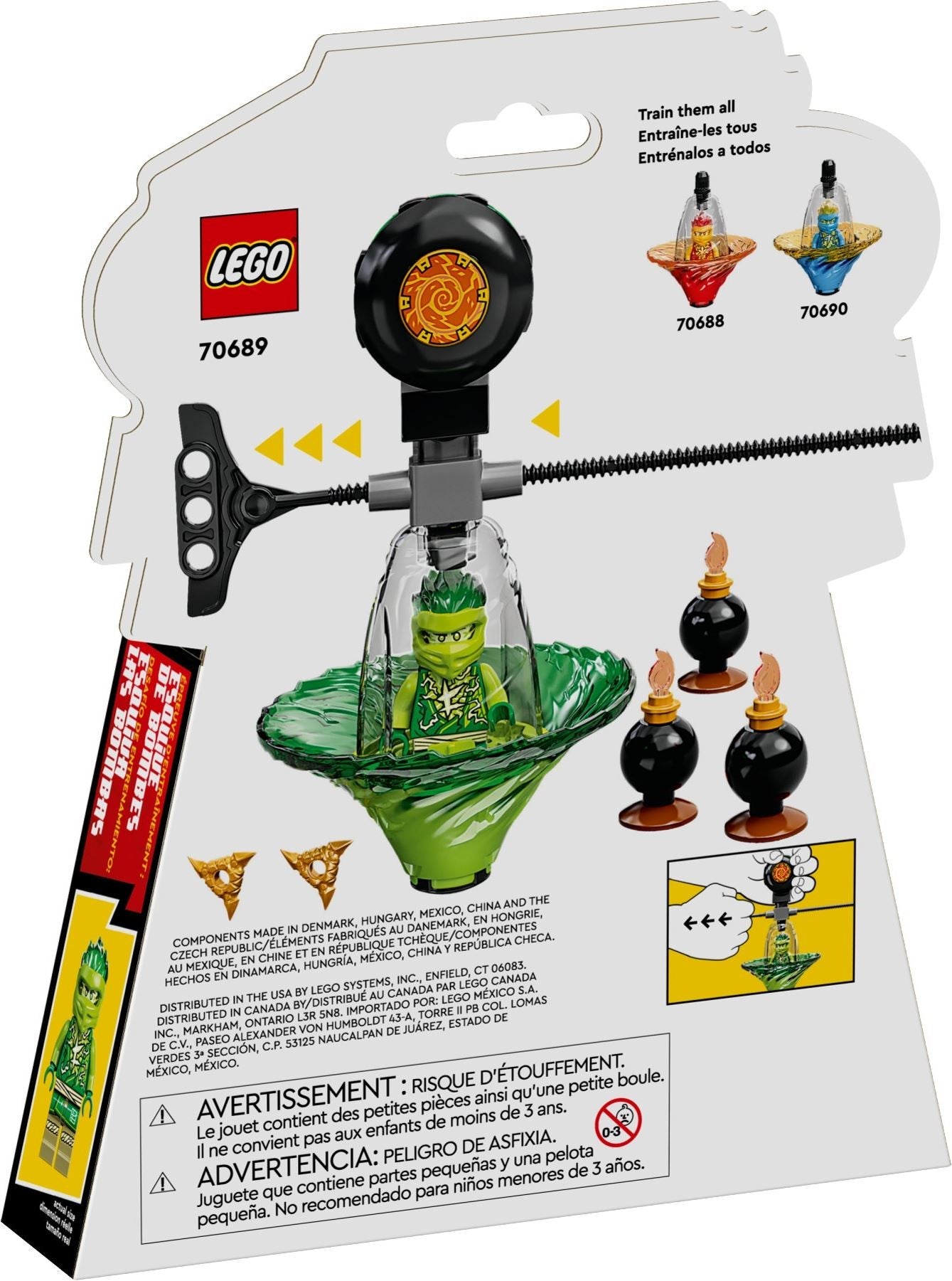 <transcy>LEGO NINJAGO Entraînement de spinjitzu de Lloyd 70689</transcy>
