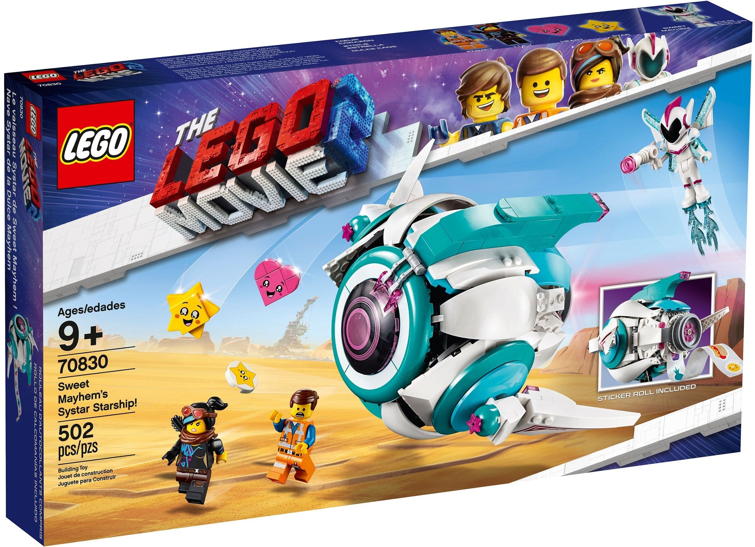 LEGO Movie 2 Sweet Mischmaschs Systar Raumschiff 70830