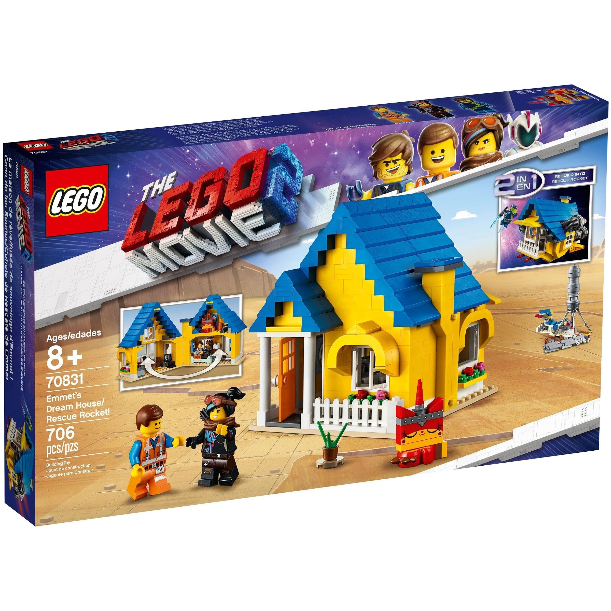 LEGO Movie 2 Emmets Traumhaus/Rettungsrakete 70831