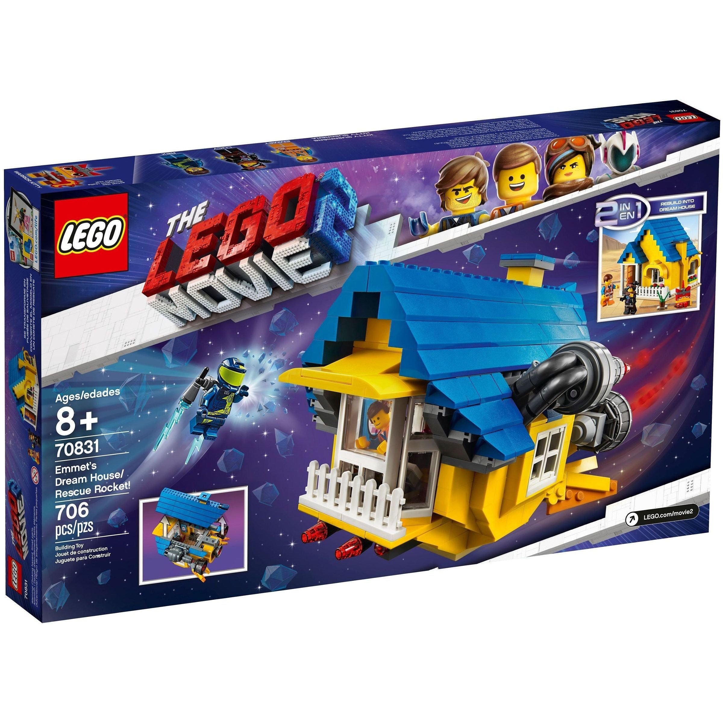 LEGO Movie 2 Emmets Traumhaus/Rettungsrakete 70831