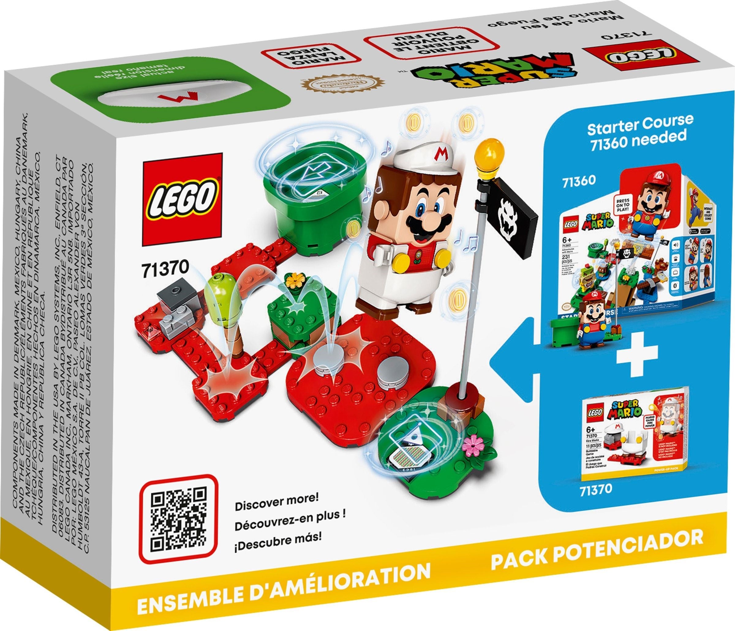 <transcy>LEGO Super Mario Costume de Mario de feu 71370</transcy>