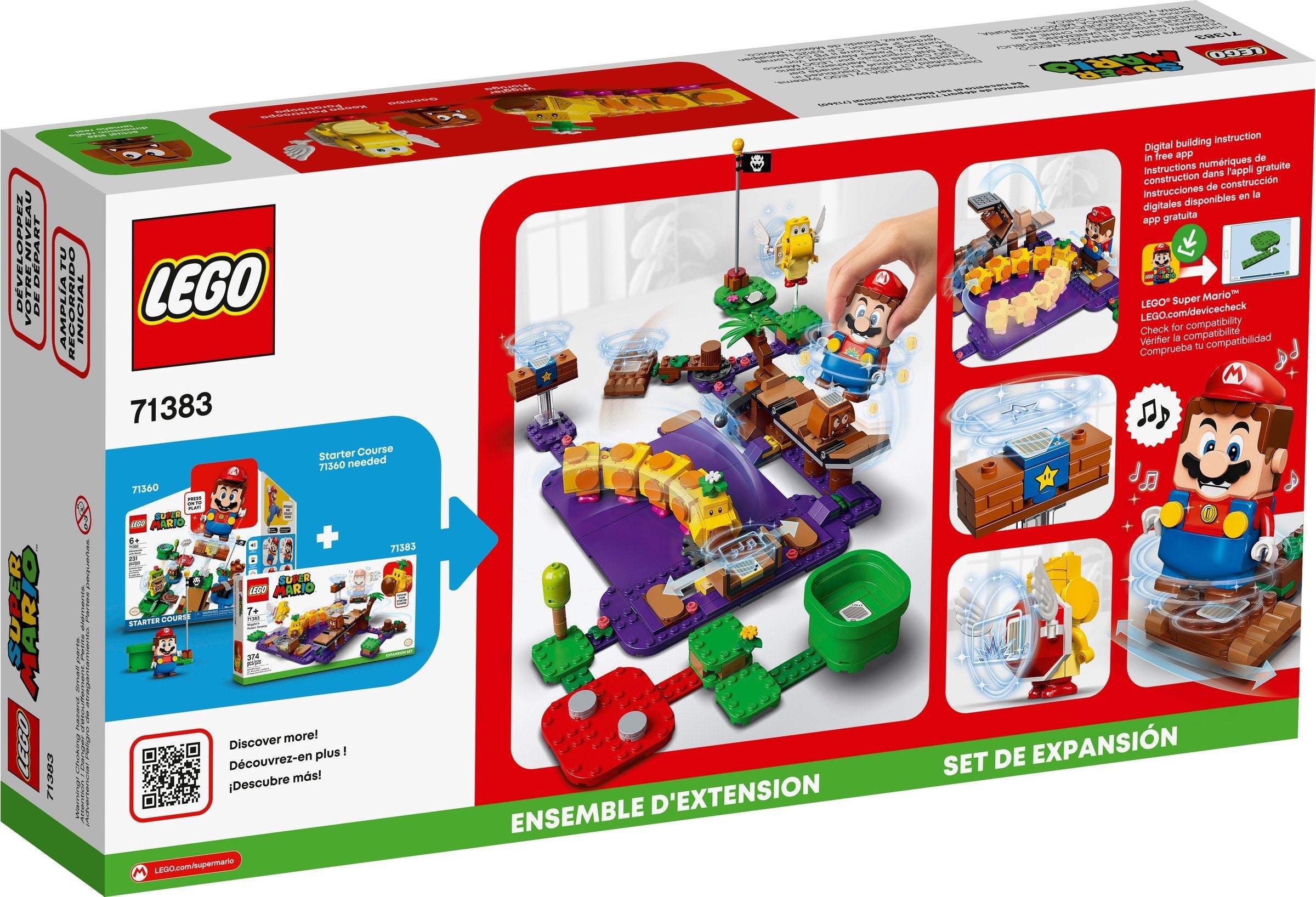 LEGO Super Mario Wigglers Poison Swamp - Ensemble d'extension 71383