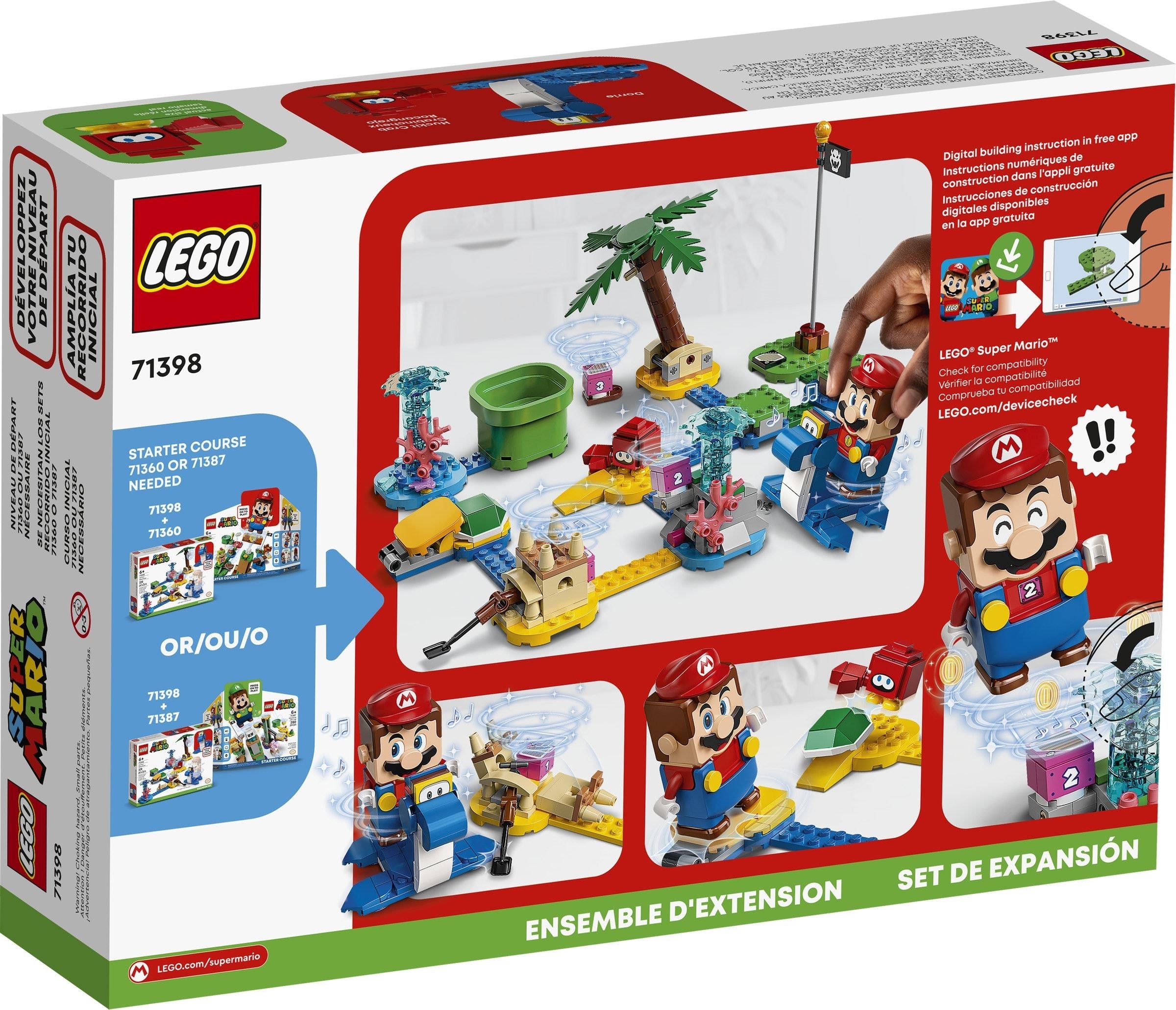 <transcy>LEGO Super Mario Dorrie Beach Ground - Set d'extension 71398</transcy>