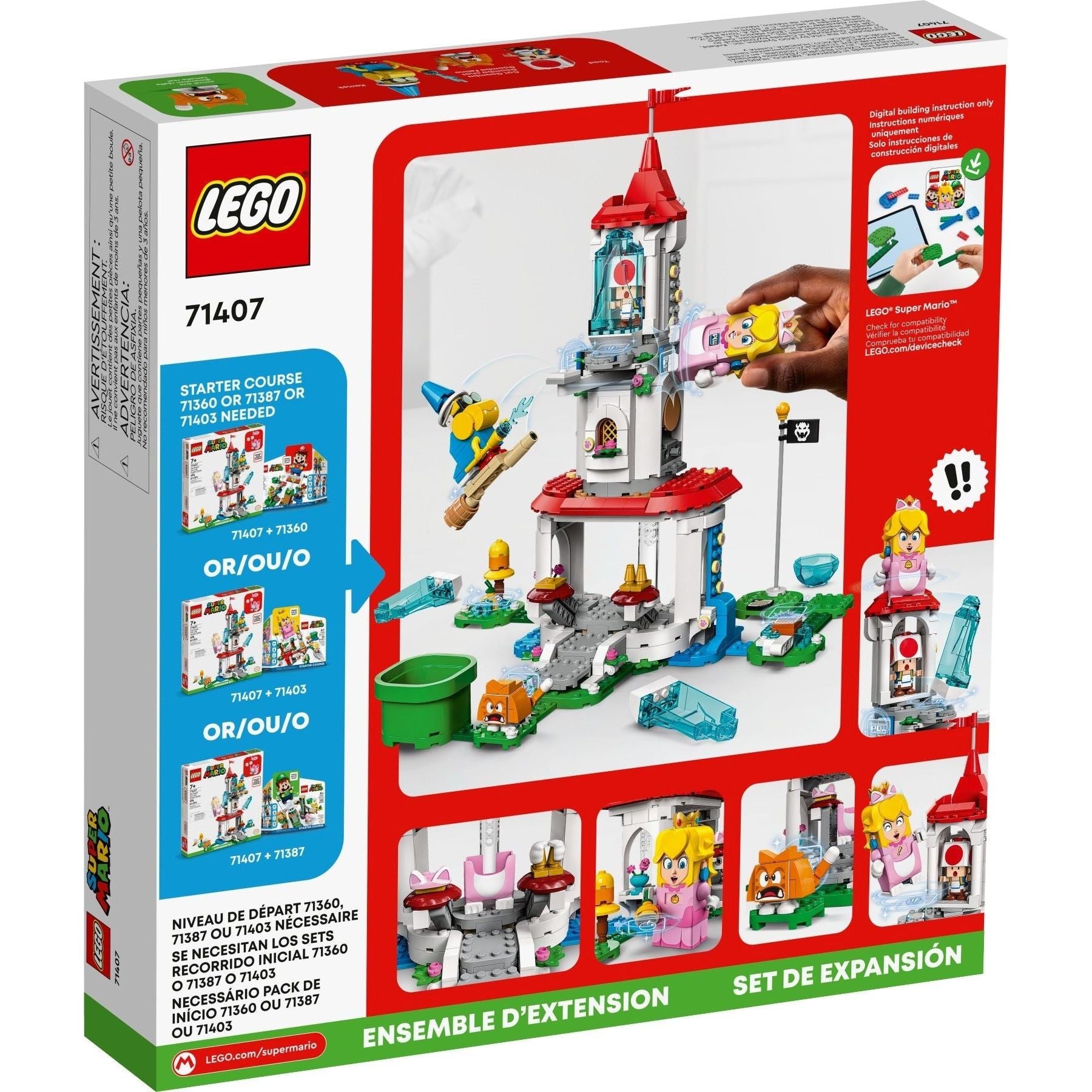 LEGO Super Mario Katzen-Peach-Anzug und Eisturm - Erweiterungsset 71407