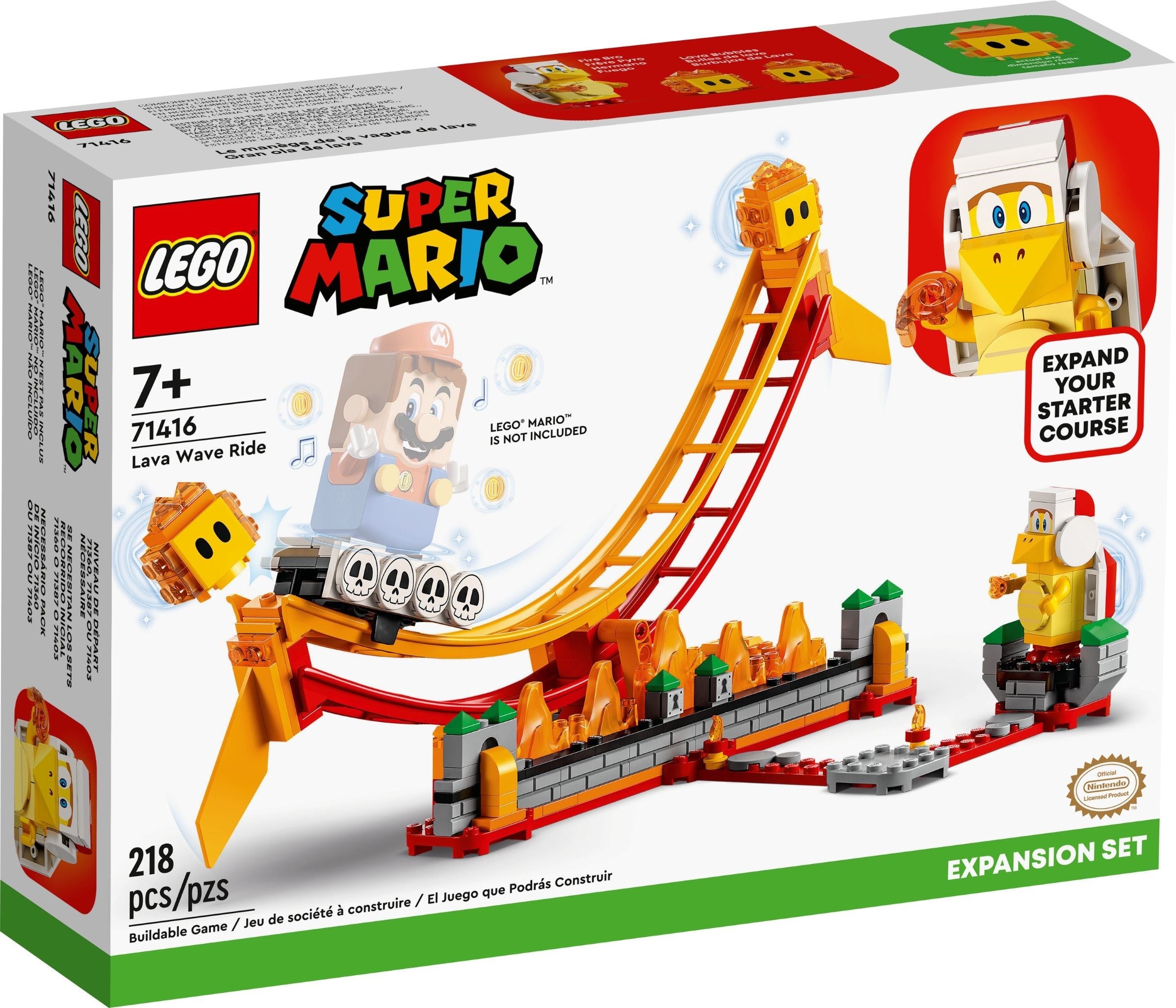 LEGO Super Mario Lavawelle-Fahrgeschäft 71416