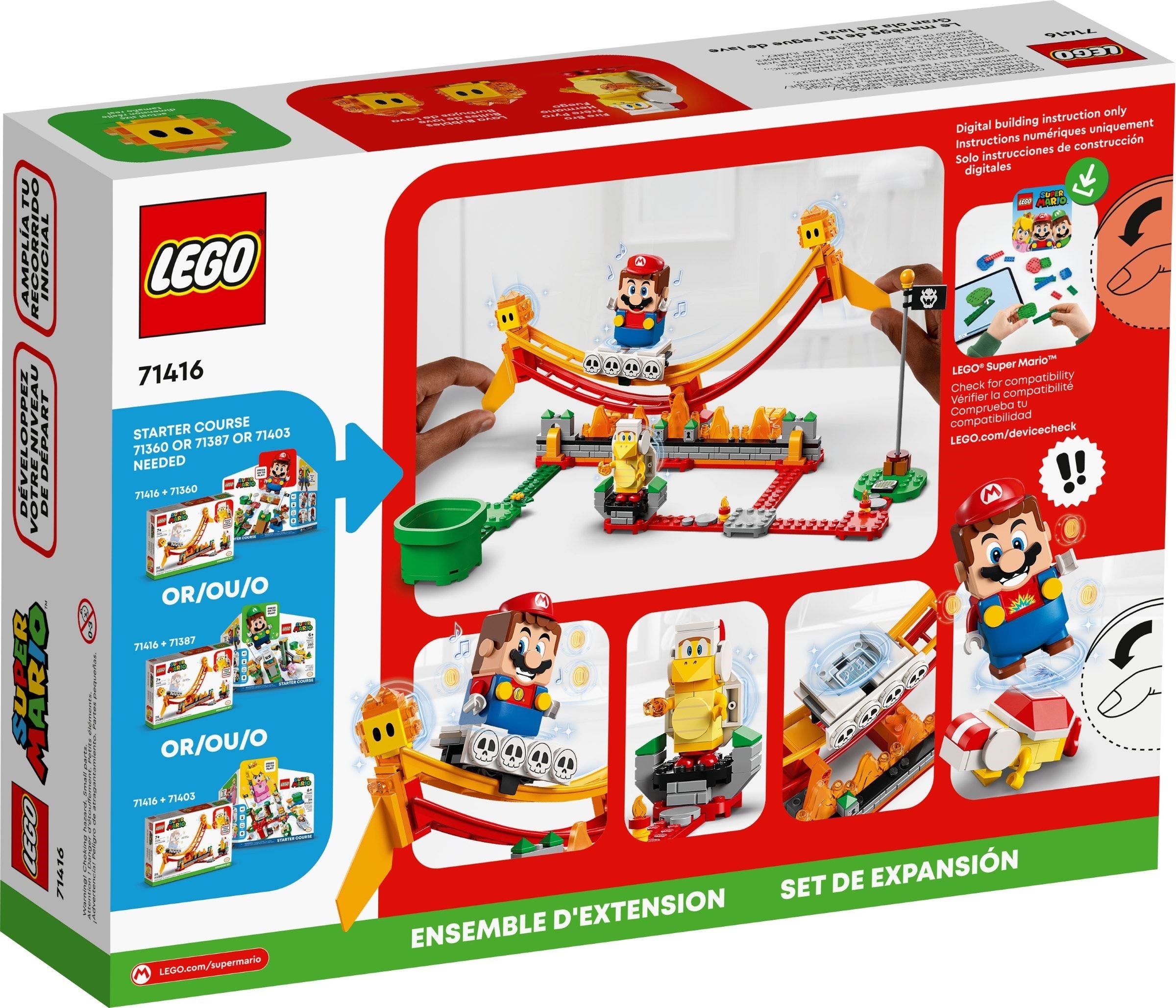 LEGO Super Mario Lavawelle-Fahrgeschäft 71416