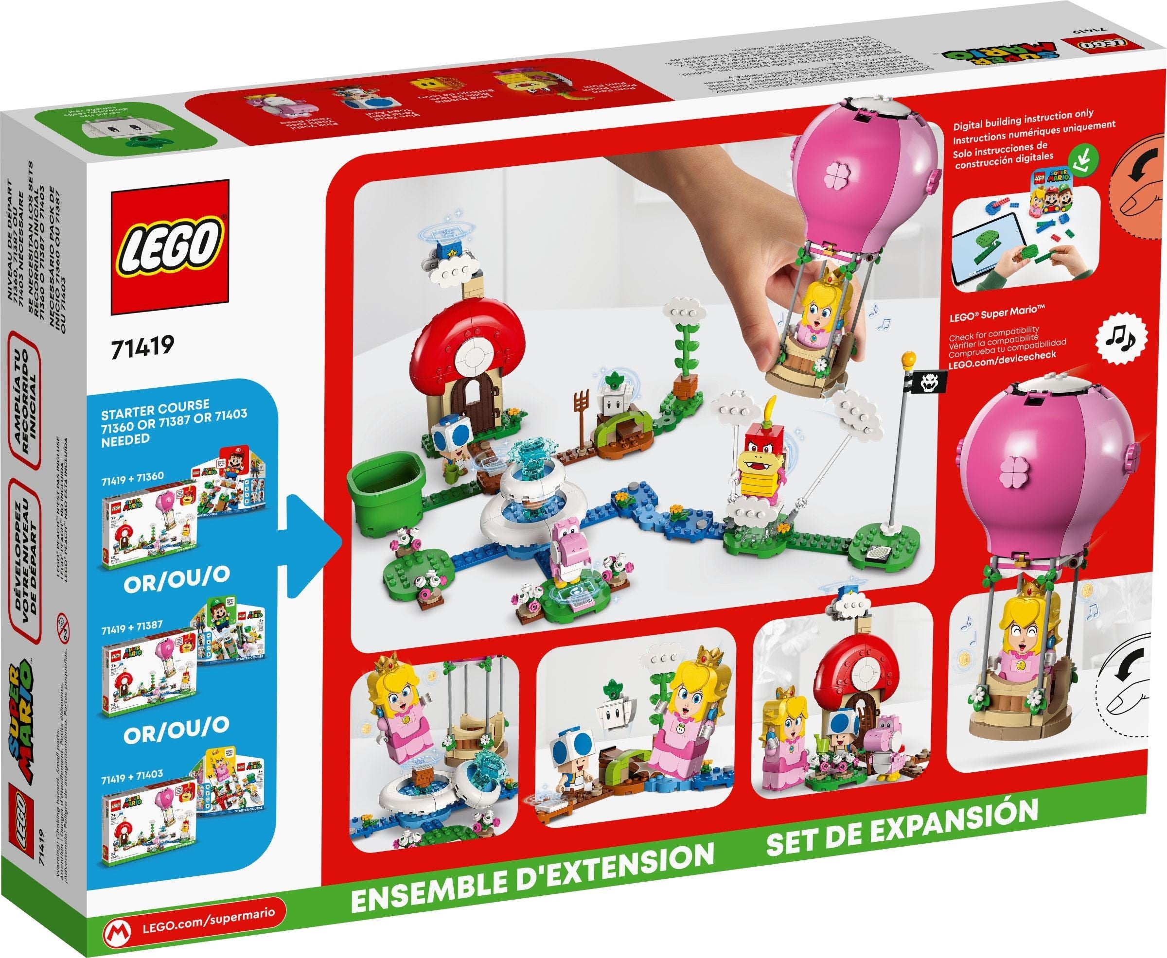 LEGO Super Mario Peach auf Ballonfahrt 71419