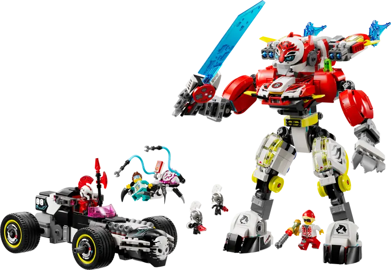 LEGO DREAMZzz Coopers Tiger-Mech und Zero's Hot Rod Auto 71497
