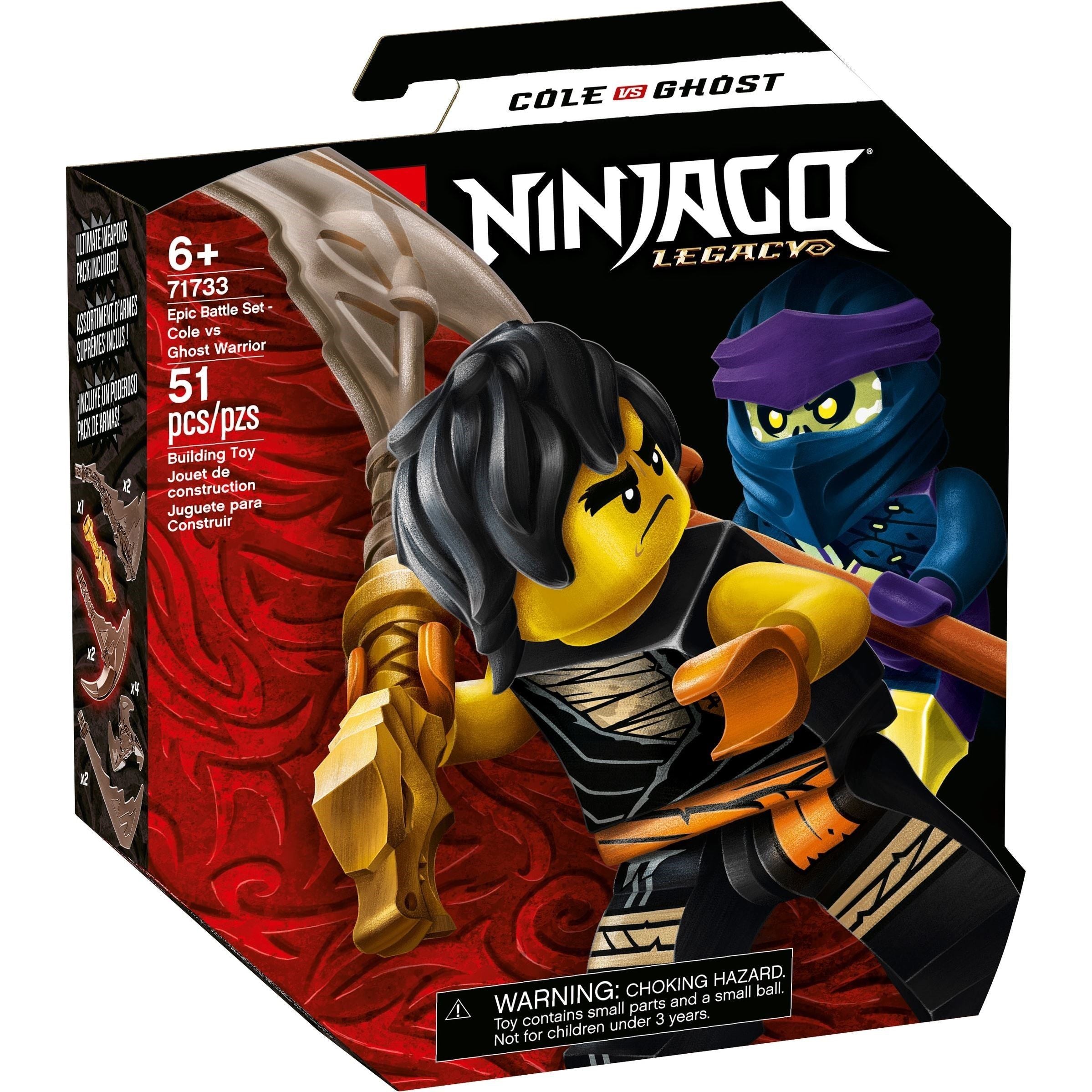 Ensemble de combat LEGO Ninjago : Cole contre Ghost Fighter 71733