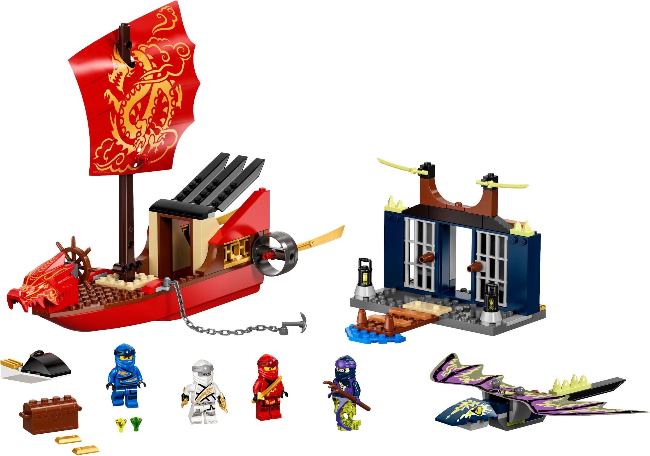 LEGO Ninjago Flug mit dem Ninja-Flugsegler 71749